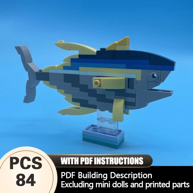 Creators Animal Series Model MOC Building Bricks Yellowfin Tuna Modular Technology Gifts Holiday Assemble Children Toys Suit
Creators Animal Series Model MOC Building Bricks Yellowfin Tuna Modular Technology Gifts Holiday Assemble Children Toys Suit