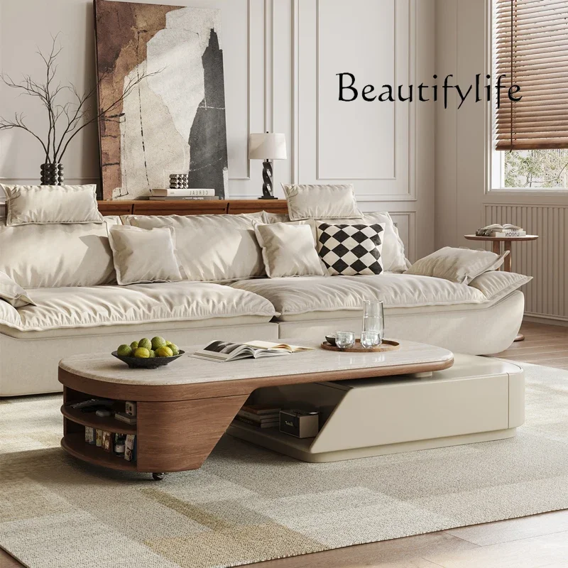 Rock slab coffee table living room household cream wind small apartment simple modern light luxury telescopic stone coffee table
Rock slab coffee table living room household cream wind small apartment simple modern light luxury telescopic stone coffee table