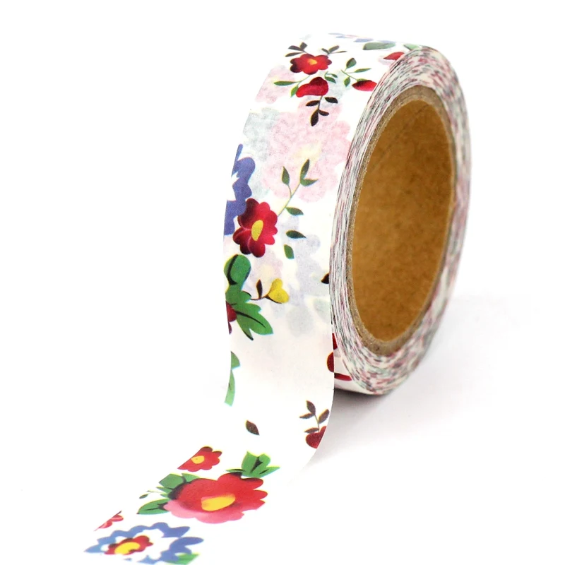 NEW 1PC. Decorative Cute Red Blue White Flower Leaves Japanese Washi Tape Journal Adhesive Masking Tape Stationery
NEW 1PC. Decorative Cute Red Blue White Flower Leaves Japanese Washi Tape Journal Adhesive Masking Tape Stationery