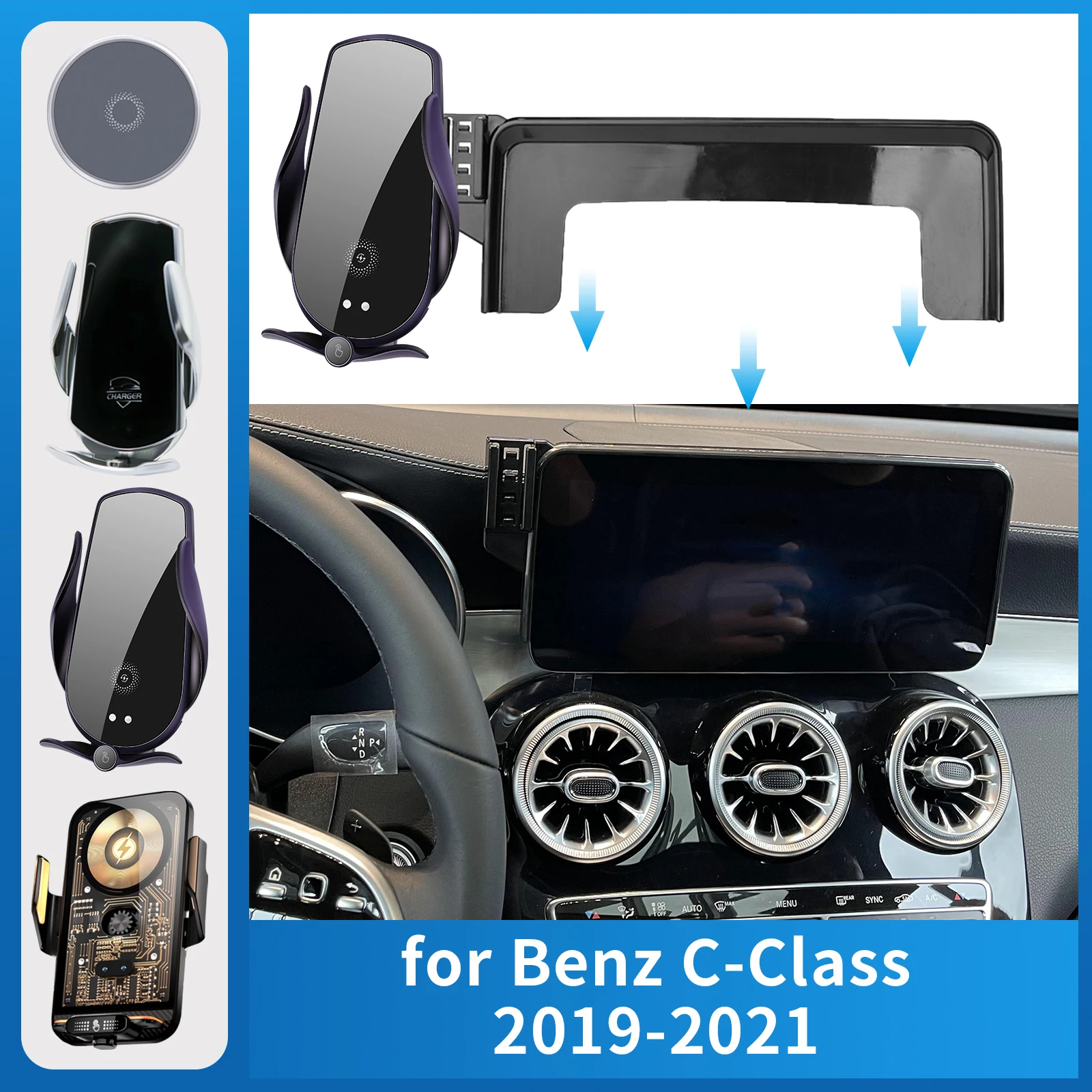 Car Mobile Phone Holder for 2019-2021 Mercedes-Benz C-Class C CLASS W205 (10.25in) Charging Bracket Navigation Stand Auto
Car Mobile Phone Holder for 2019-2021 Mercedes-Benz C-Class C CLASS W205 (10.25in) Charging Bracket Navigation Stand Auto