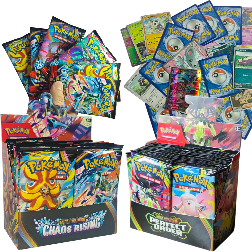 Pokemon English TCG Mega Evolution Perfect Order Booster Box Rare Holographic Trading Cards Collectible Card Collection Gift
Pokemon English TCG Mega Evolution Perfect Order Booster Box Rare Holographic Trading Cards Collectible Card Collection Gift
