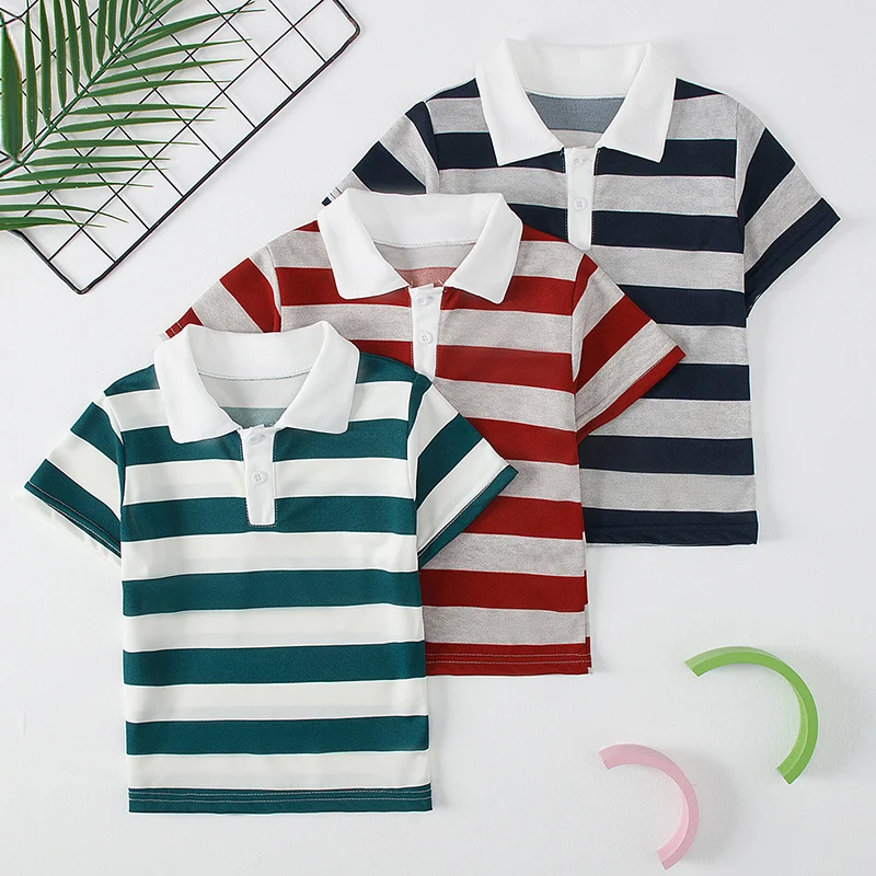 3/1 Pcs Children's Striped Multicolor POLO Shirt Boy Casual Fashion Button Short Sleeve Gentleman Lapel Student T-shirt Girl T
3/1 Pcs Children's Striped Multicolor POLO Shirt Boy Casual Fashion Button Short Sleeve Gentleman Lapel Student T-shirt Girl T