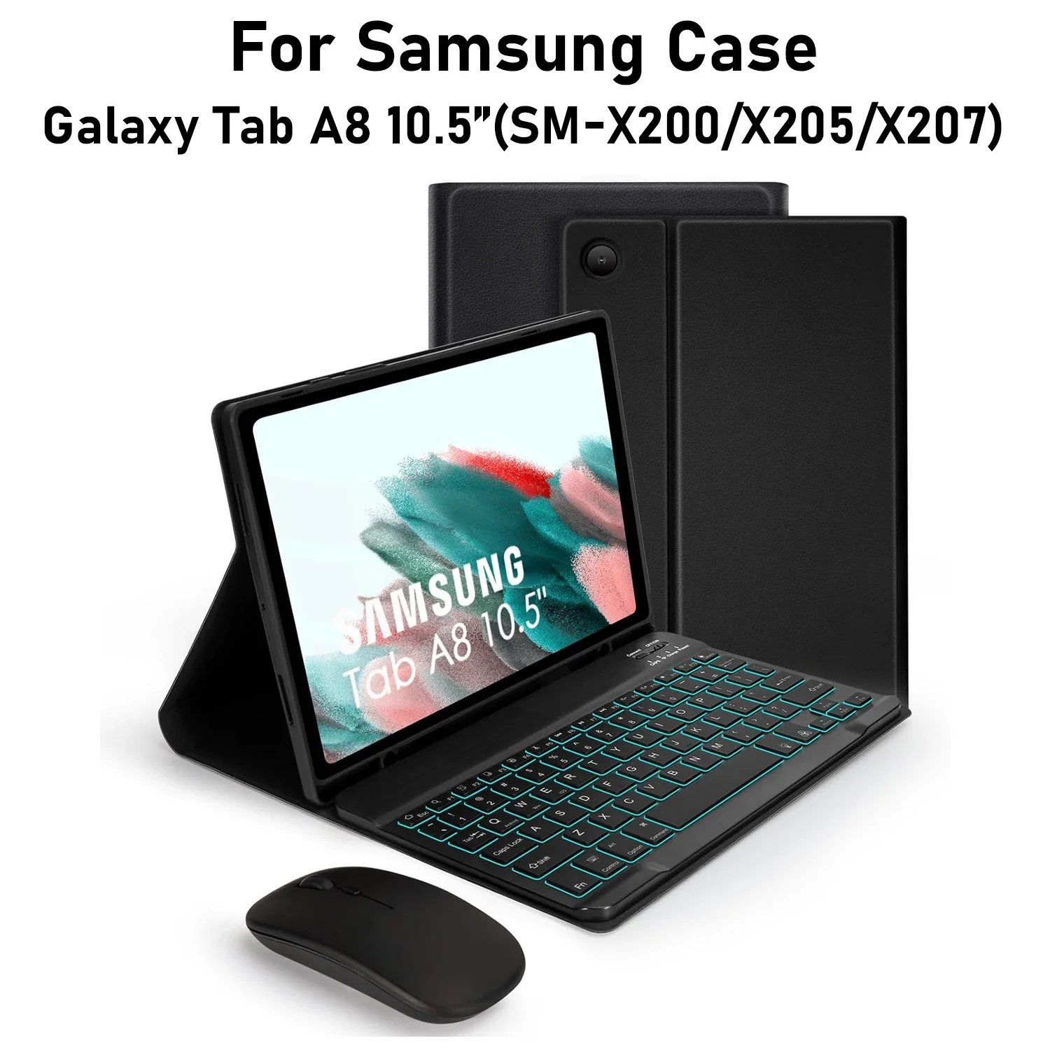 For Samsung Galaxy Tab A8 10.5 inch Case, Keyboard Case for Samsung Galaxy Tab A8 10.5 inch SM-X200 SM-X205 SM-X207
For Samsung Galaxy Tab A8 10.5 inch Case, Keyboard Case for Samsung Galaxy Tab A8 10.5 inch SM-X200 SM-X205 SM-X207
