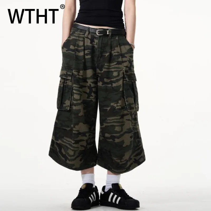 WTHT Fashion Men's Camouflage Pockets Cargo Denim Shorts Vintage 2025 Summer Casual Straight Wide Leg Short Pants Male 2A0485
WTHT Fashion Men's Camouflage Pockets Cargo Denim Shorts Vintage 2025 Summer Casual Straight Wide Leg Short Pants Male 2A0485