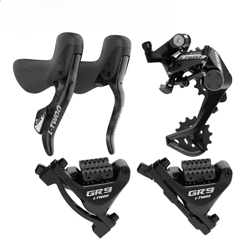 GR9 11 Speed Hydraulic Disc Brake Groupset For Gravel Road Bike Carbon Fiber Shifter Lever Caliper Rear Derailleur Kit
GR9 11 Speed Hydraulic Disc Brake Groupset For Gravel Road Bike Carbon Fiber Shifter Lever Caliper Rear Derailleur Kit