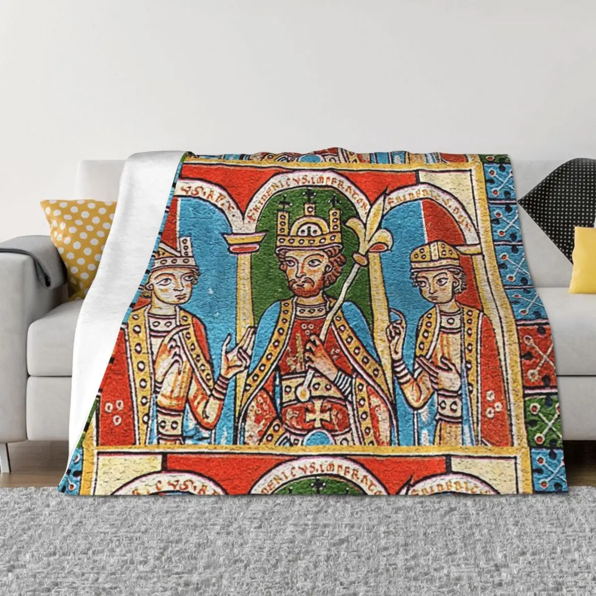 Kaiser Barbarossa and sons Heinrich and Friedrich Throw Blanket for babies manga warm winter Heavy Blankets
Kaiser Barbarossa and sons Heinrich and Friedrich Throw Blanket for babies manga warm winter Heavy Blankets