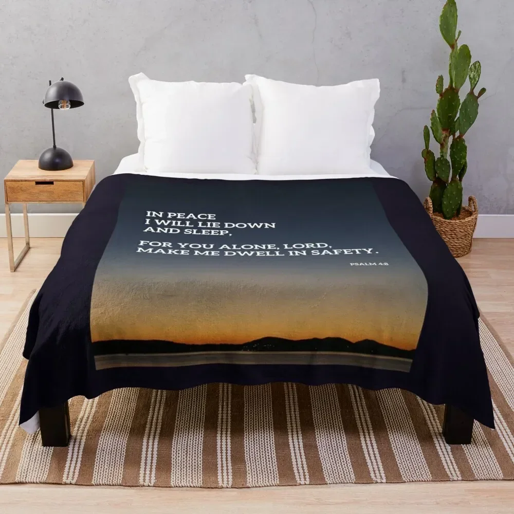 In Peace I will lie down and Sleep: Psalm 4 for a Good Rest. Gifts for Christians Throw Blanket Winter beds decorative Blankets
In Peace I will lie down and Sleep: Psalm 4 for a Good Rest. Gifts for Christians Throw Blanket Winter beds decorative Blankets
