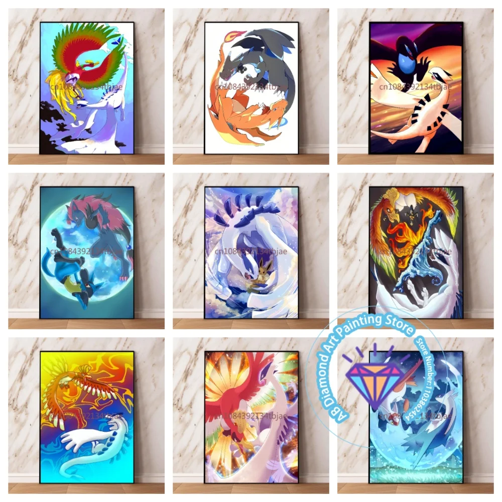 Cartoon Lugia Ho Oh AB Diamond Painting Kit Square Round Diamond 5D DIY Cross Embroidery Handmade Art Exquisite Gift Home Decor
Cartoon Lugia Ho Oh AB Diamond Painting Kit Square Round Diamond 5D DIY Cross Embroidery Handmade Art Exquisite Gift Home Decor