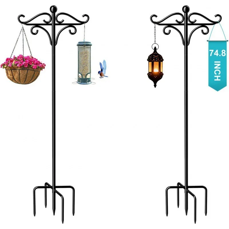 Double Shepherds Hooks for Outdoor Heavy Duty, 76 inch Garden Hook for Hanging Bird Feeders, Hanging Plants, Solar Light Lantern
Double Shepherds Hooks for Outdoor Heavy Duty, 76 inch Garden Hook for Hanging Bird Feeders, Hanging Plants, Solar Light Lantern