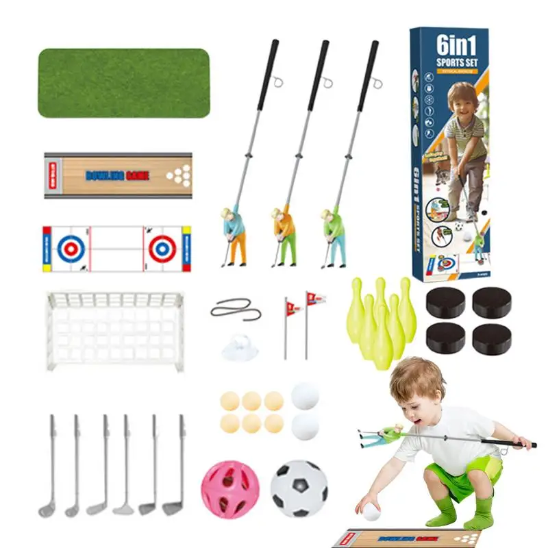 Outdoor Golf Games For Kids Kids Golf Clubs Set 6-in-1 Indoor And Outdoor Parent-Child Sports Toys For Family Gathering
Outdoor Golf Games For Kids Kids Golf Clubs Set 6-in-1 Indoor And Outdoor Parent-Child Sports Toys For Family Gathering
