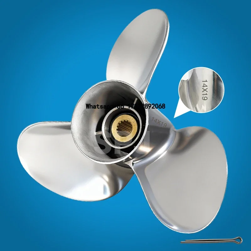 Left Rotation 14*19 Stainless Steel Marine Propeller OEM 58200-87D11-019 60-130HP Boat Engine Outboard Props
Left Rotation 14*19 Stainless Steel Marine Propeller OEM 58200-87D11-019 60-130HP Boat Engine Outboard Props