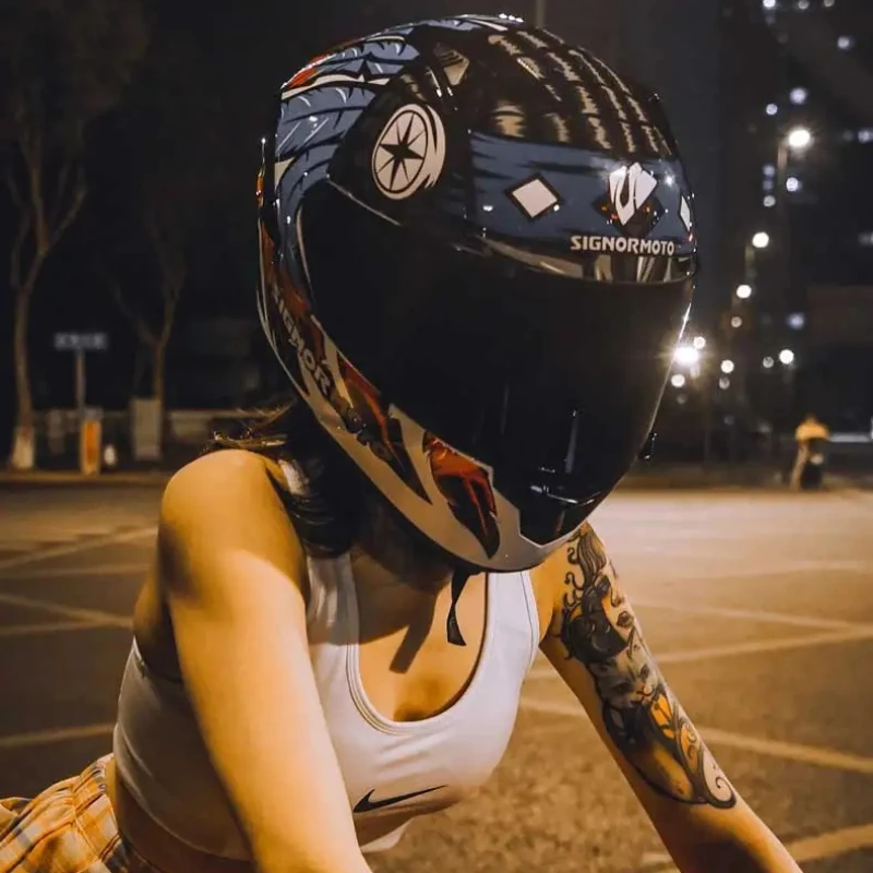Unisex Full Face Motorcycle Helmet Dual Shield with Removable Washable Inner Lining Racing Moto Helmet
Unisex Full Face Motorcycle Helmet Dual Shield with Removable Washable Inner Lining Racing Moto Helmet