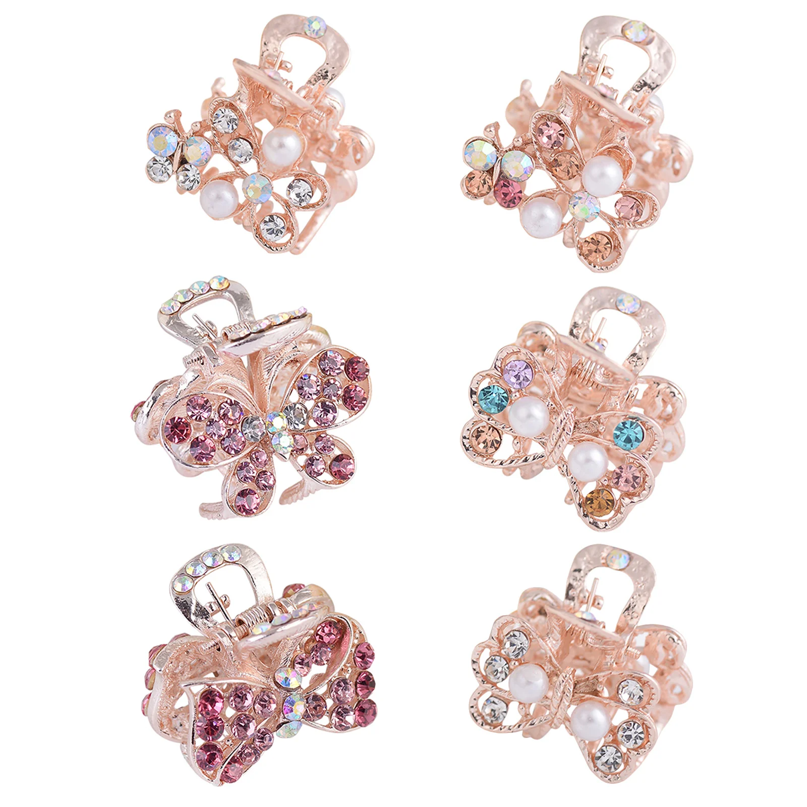 6 Pcs Rhinestone Pin Bow Hair Pins Mini Clips for Girls Chunky Jaw Accessories Women Claws Metal Bride
6 Pcs Rhinestone Pin Bow Hair Pins Mini Clips for Girls Chunky Jaw Accessories Women Claws Metal Bride
