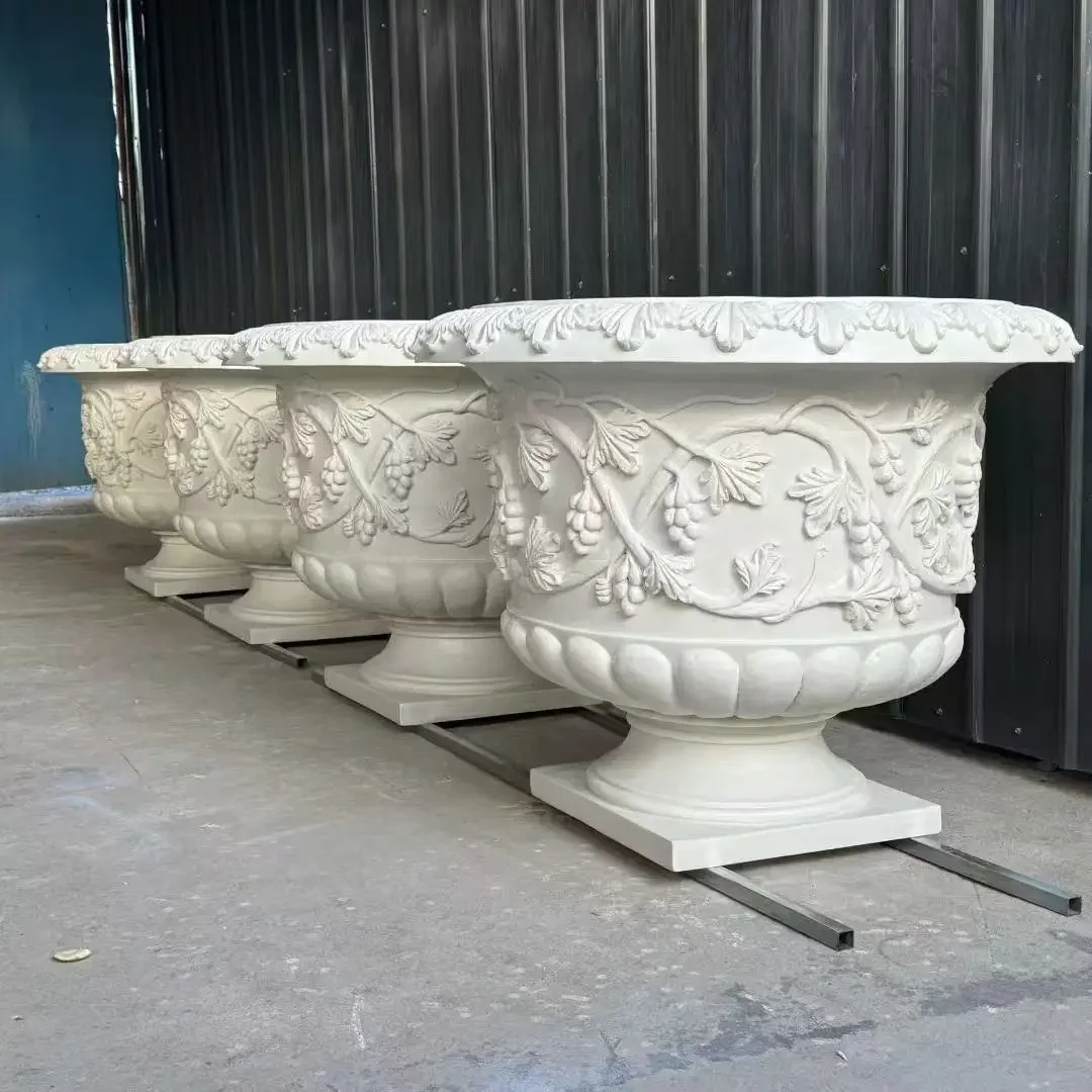 HYS sandstone flower pot large mouth garden landscape fiberglass sculpture flower pot
HYS sandstone flower pot large mouth garden landscape fiberglass sculpture flower pot