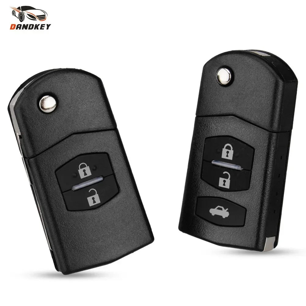 DANDKEY 3pcs 2/3 Buttons Folding Flip Car Remote Key Shell Fob Case Cover For MAZDA 2 3 5 6 MX5 Uncut Blade With Battery Holder
DANDKEY 3pcs 2/3 Buttons Folding Flip Car Remote Key Shell Fob Case Cover For MAZDA 2 3 5 6 MX5 Uncut Blade With Battery Holder
