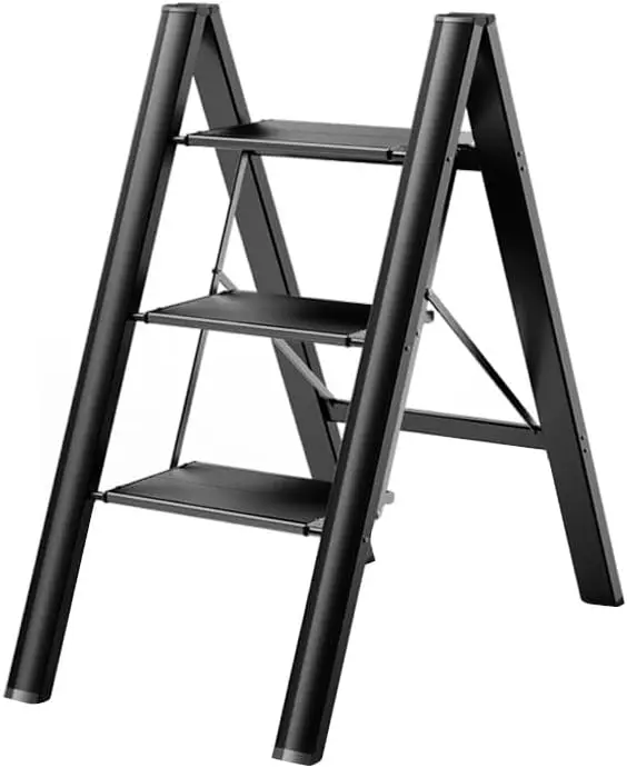 Aluminum Lightweight Folding 3 Step Stool with Anti-Slip Pedal, 330lbs Capacity for Home and Office
Aluminum Lightweight Folding 3 Step Stool with Anti-Slip Pedal, 330lbs Capacity for Home and Office