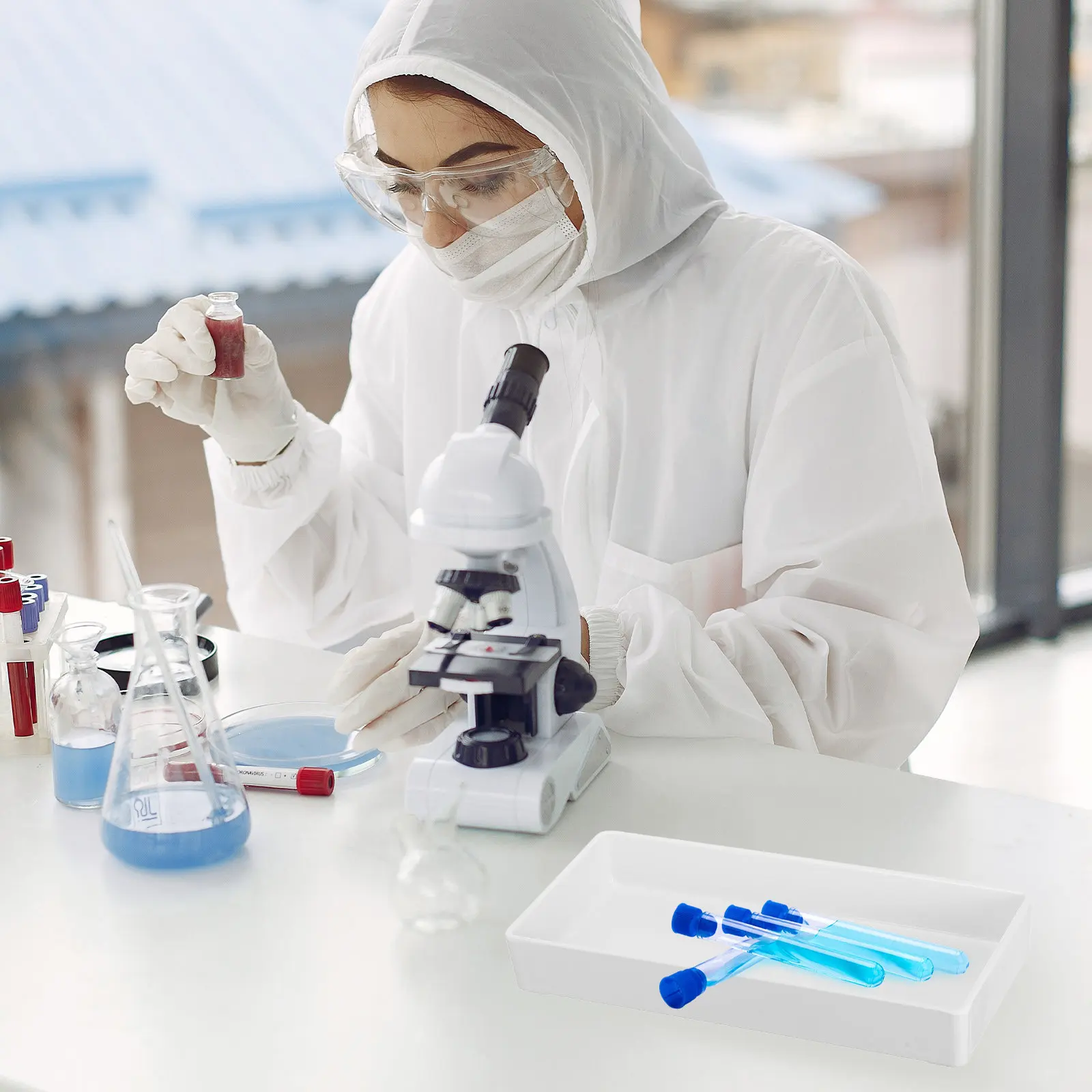 Laboratory Tray Melamine Experiment Equipment Chemical Experimental Tray Reliable Impact Resistant Storage Plate for Lab Display
Laboratory Tray Melamine Experiment Equipment Chemical Experimental Tray Reliable Impact Resistant Storage Plate for Lab Display