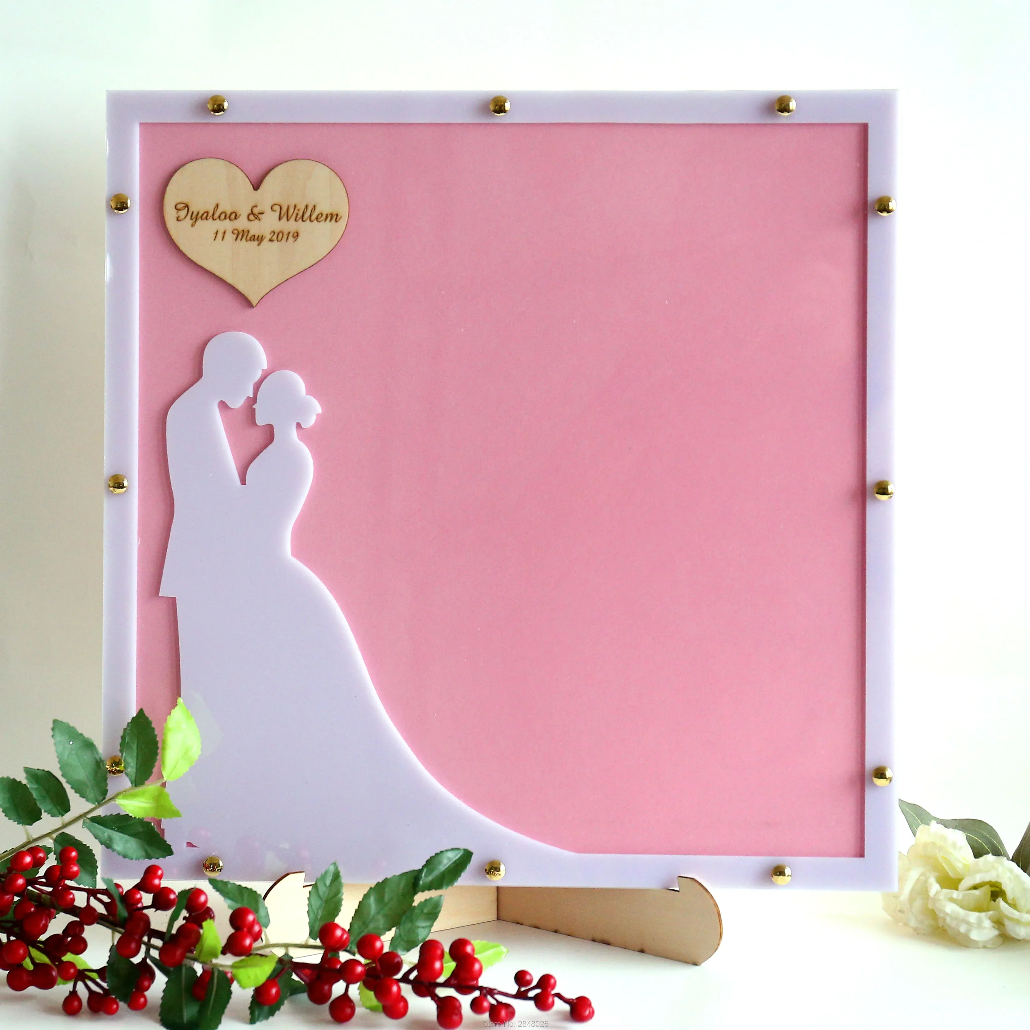 Wooden Wedding couple Guest Book, pink Drop Box, romantic Drop box, Guest Book Alternative, Mrs&Mr Guest Book.
Wooden Wedding couple Guest Book, pink Drop Box, romantic Drop box, Guest Book Alternative, Mrs&Mr Guest Book.