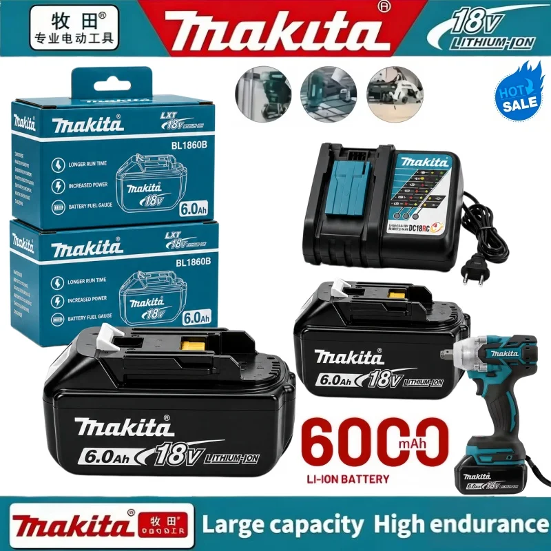 100% Original Makita 18V 6.0Ah Rechargeable Li-Ion Battery,Compatible with BL1840B BL1850 BL1860B Power Tool Replacement Battery
100% Original Makita 18V 6.0Ah Rechargeable Li-Ion Battery,Compatible with BL1840B BL1850 BL1860B Power Tool Replacement Battery