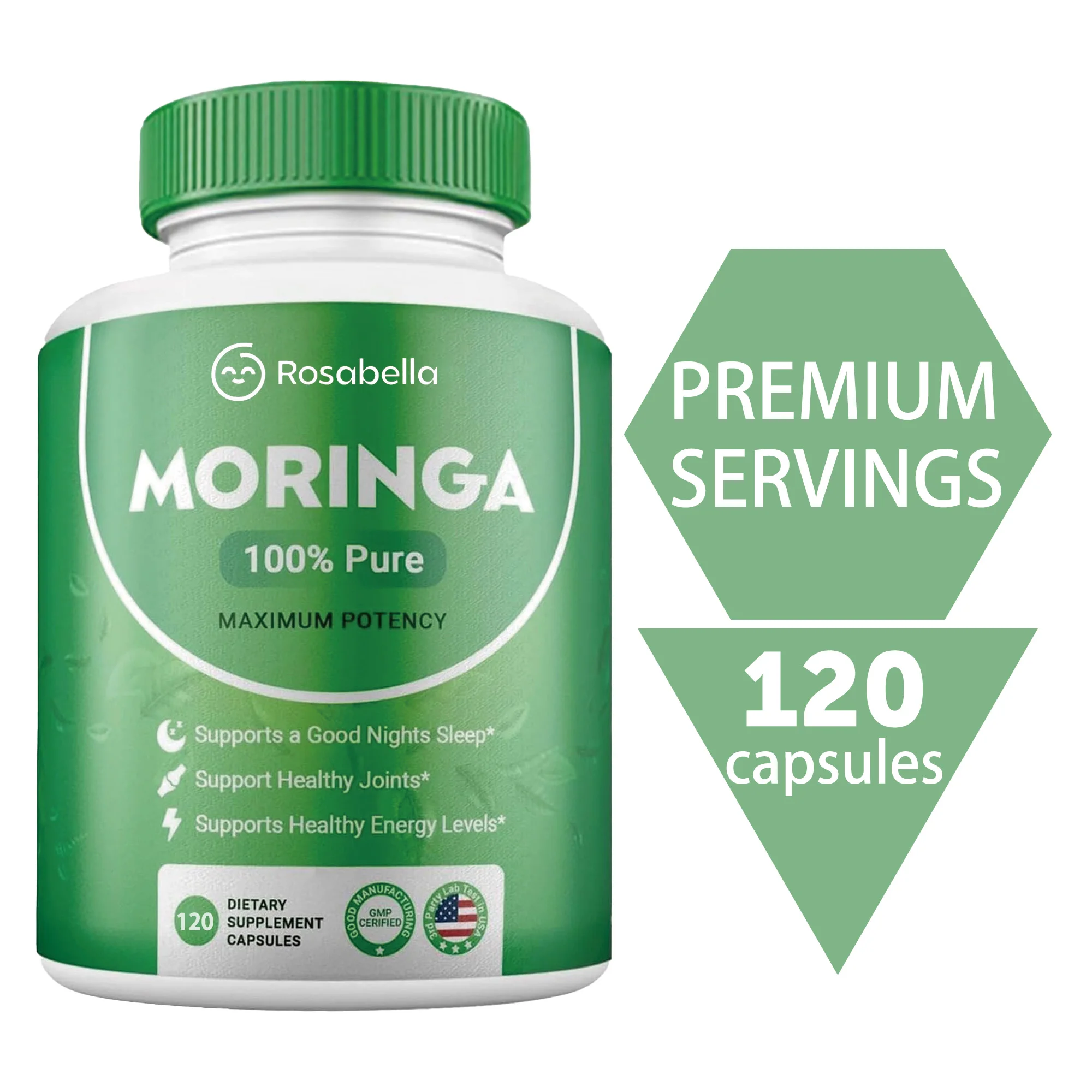 Moringa Capsules -Pure Moringa Powder, Energy, Skin, Immune & Gut Health Superfood Supplement, Rich in Antioxidants 120 Capsules
Moringa Capsules -Pure Moringa Powder, Energy, Skin, Immune & Gut Health Superfood Supplement, Rich in Antioxidants 120 Capsules