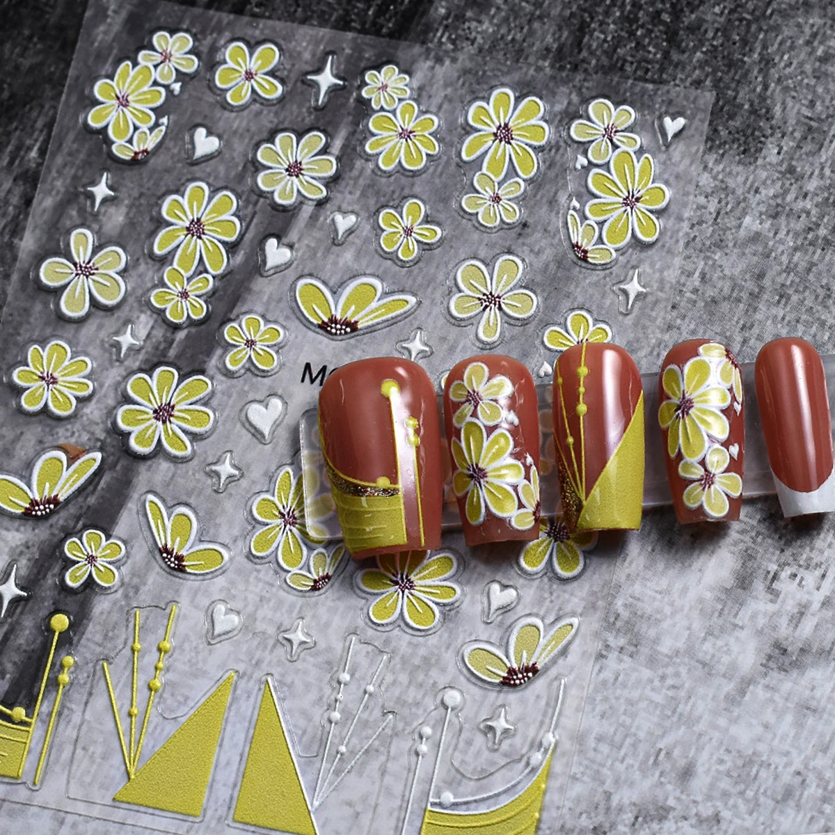 5d Embossed Nail Art Stickers Yellow Blooming Florals Flowers Adhesive Sliders Decals Decorations For Nail Tips Manicures
5d Embossed Nail Art Stickers Yellow Blooming Florals Flowers Adhesive Sliders Decals Decorations For Nail Tips Manicures