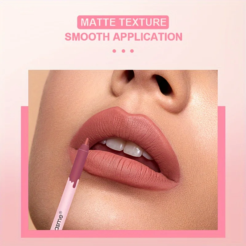 12 Colors/box Matte Lip Liner Pencil Set Waterproof Long Lasting Nude Red Lip Contour Pencil Sexy Rose Pink Lipstick Tint Makeup