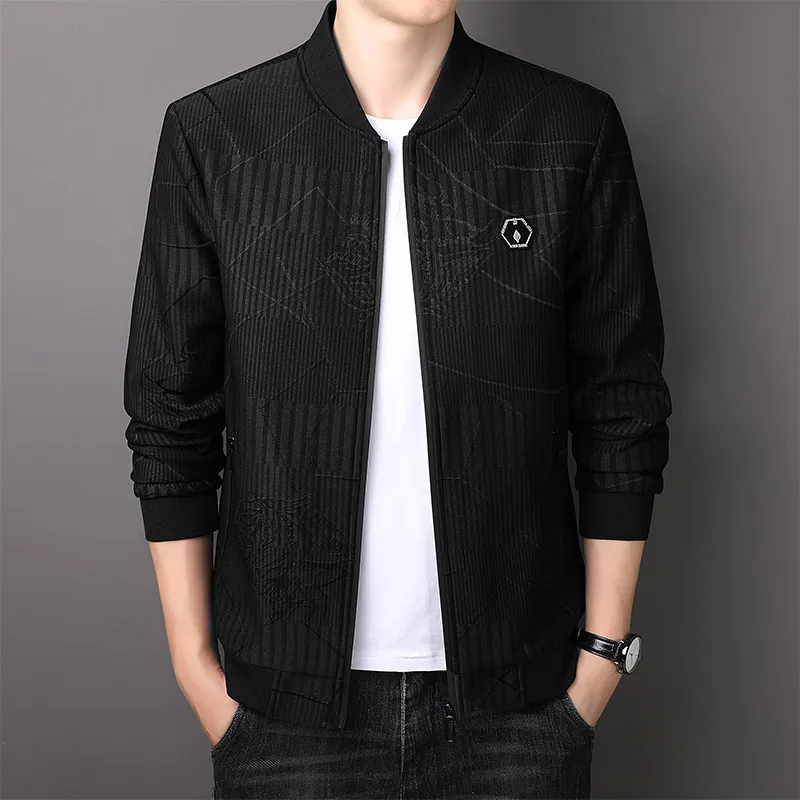 High Quali Men's Baseball Collar Jaet Autumn Spring Tiger Head Pattern Embroidery Casual Outerwear Stand Fit HE
High Quali Men's Baseball Collar Jaet Autumn Spring Tiger Head Pattern Embroidery Casual Outerwear Stand Fit HE