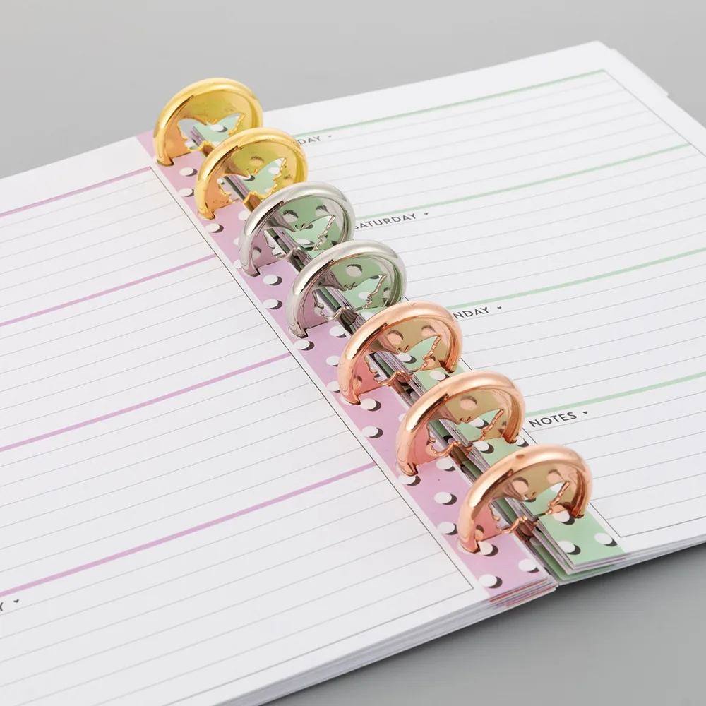 50Pcs 28mm Butterfly Buckle Mushroom Hole Loose-leaf Discs Ring Binder Notebook Electroplated Buckle Binding Office Supplies
50Pcs 28mm Butterfly Buckle Mushroom Hole Loose-leaf Discs Ring Binder Notebook Electroplated Buckle Binding Office Supplies