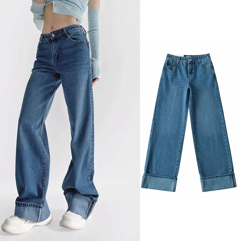 2025 Spring Womens Jeans High Waist Wide Leg Boyfriend Silhouette Vintage Wash Denim Pants Casual Daily Outfit
2025 Spring Womens Jeans High Waist Wide Leg Boyfriend Silhouette Vintage Wash Denim Pants Casual Daily Outfit
