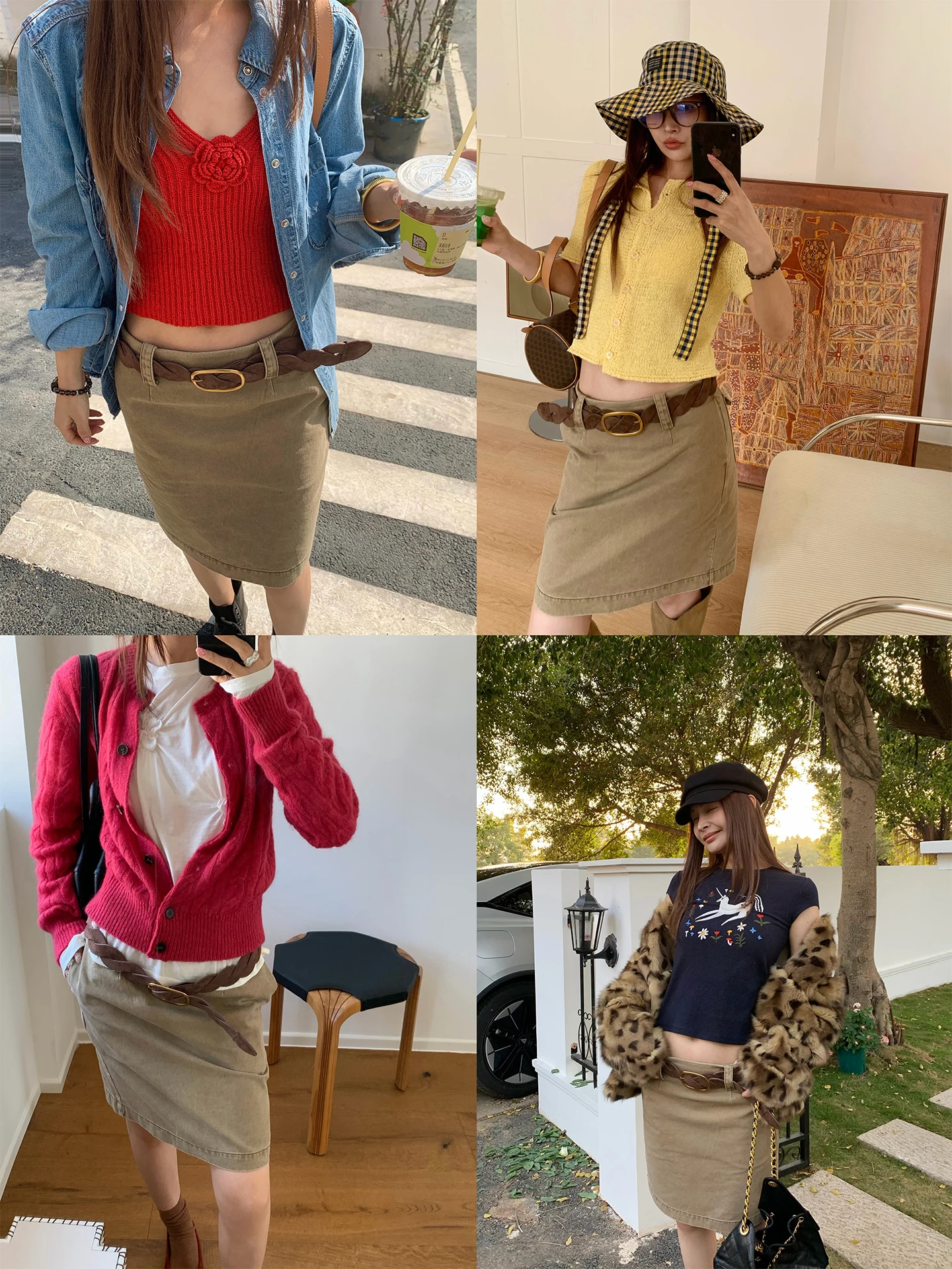 Bluetique Sweet Cool Sisters Flip Cover ket Denim f Skirt Women's Stand Waist H-ape Cotton Skirt for Winter
Bluetique Sweet Cool Sisters Flip Cover ket Denim f Skirt Women's Stand Waist H-ape Cotton Skirt for Winter