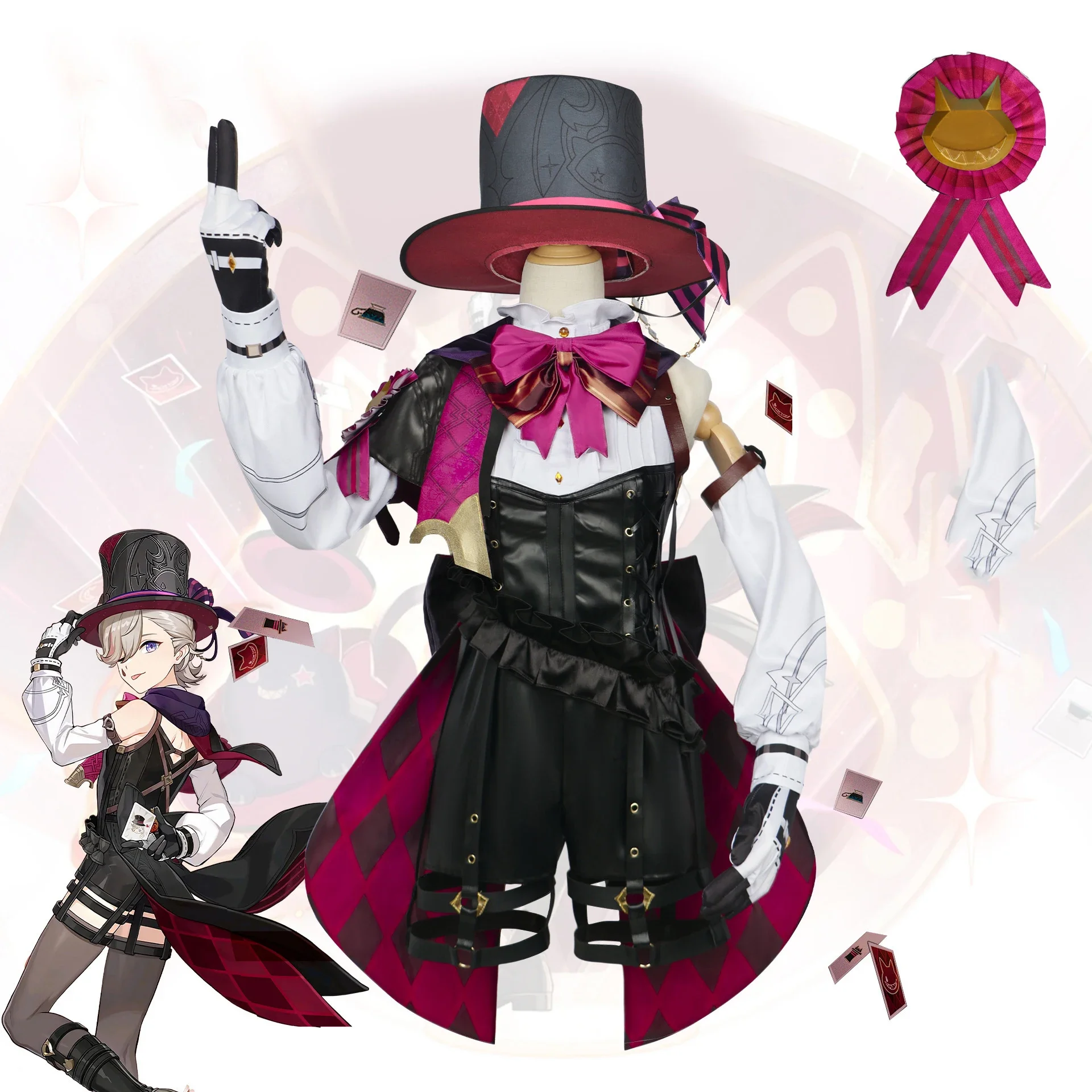 Anime Lyney Cosplay Costume Impact Lynette Cosplay Costume Fontaine Leather Cosplay Costume Uniform Dress Outfit Magician
Anime Lyney Cosplay Costume Impact Lynette Cosplay Costume Fontaine Leather Cosplay Costume Uniform Dress Outfit Magician