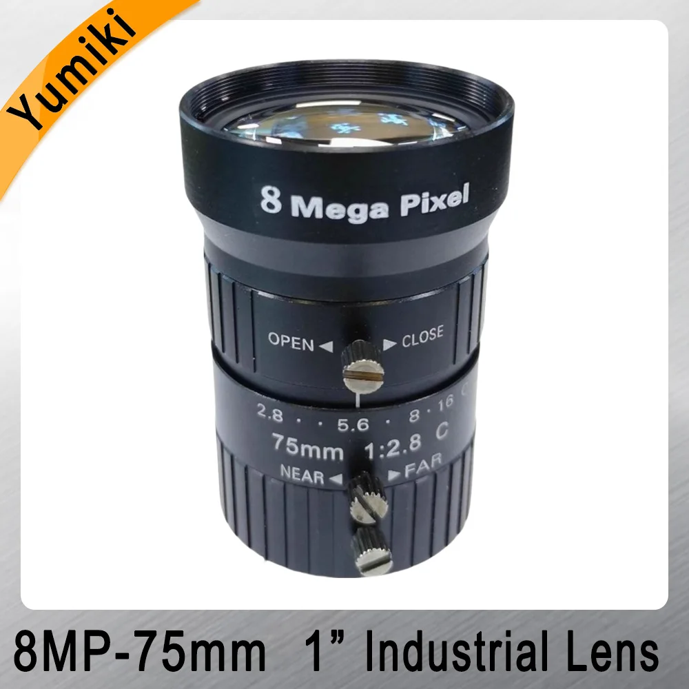 8MP 75mm Industrial Camera Telephoto Lens 1-Inch Industrial Machine Vision Lens FA Fixed Focus Low Distortion C Port
8MP 75mm Industrial Camera Telephoto Lens 1-Inch Industrial Machine Vision Lens FA Fixed Focus Low Distortion C Port
