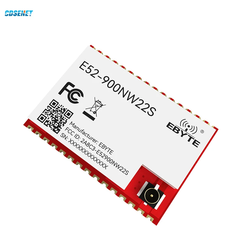 868MHz 915MHz Lora Mesh Module CDEBYTE E52-900NW22S 22dbm Long Distance 2.5Km Antenna Stamp Holes/Ipex Test Board
868MHz 915MHz Lora Mesh Module CDEBYTE E52-900NW22S 22dbm Long Distance 2.5Km Antenna Stamp Holes/Ipex Test Board
