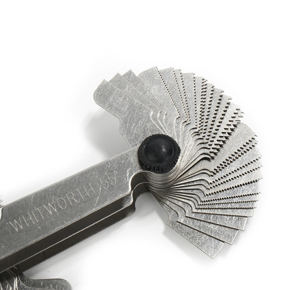 Thread Plug Gauge 55 Degree Metric Imperial Gear Tooth Screw Pitch Gauges Carbon Steel Measuring Tool Tap Thread Measurement
Thread Plug Gauge 55 Degree Metric Imperial Gear Tooth Screw Pitch Gauges Carbon Steel Measuring Tool Tap Thread Measurement