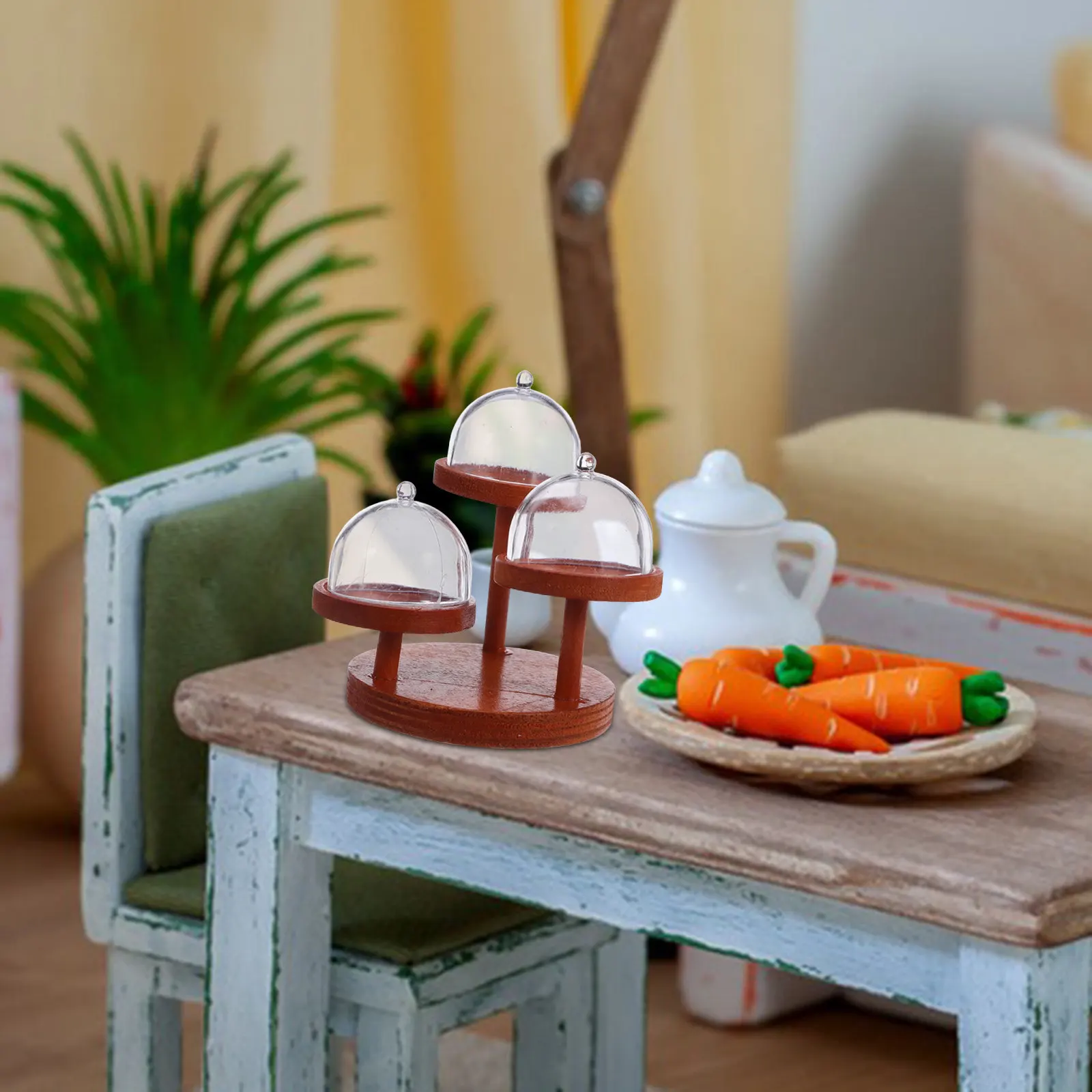 2Set Dollhouse Decorations Wooden Mini Tiered Tray 3-Tier Display Stand for Miniature Desserts Fruits Snacks Covered Cake Holder
2Set Dollhouse Decorations Wooden Mini Tiered Tray 3-Tier Display Stand for Miniature Desserts Fruits Snacks Covered Cake Holder