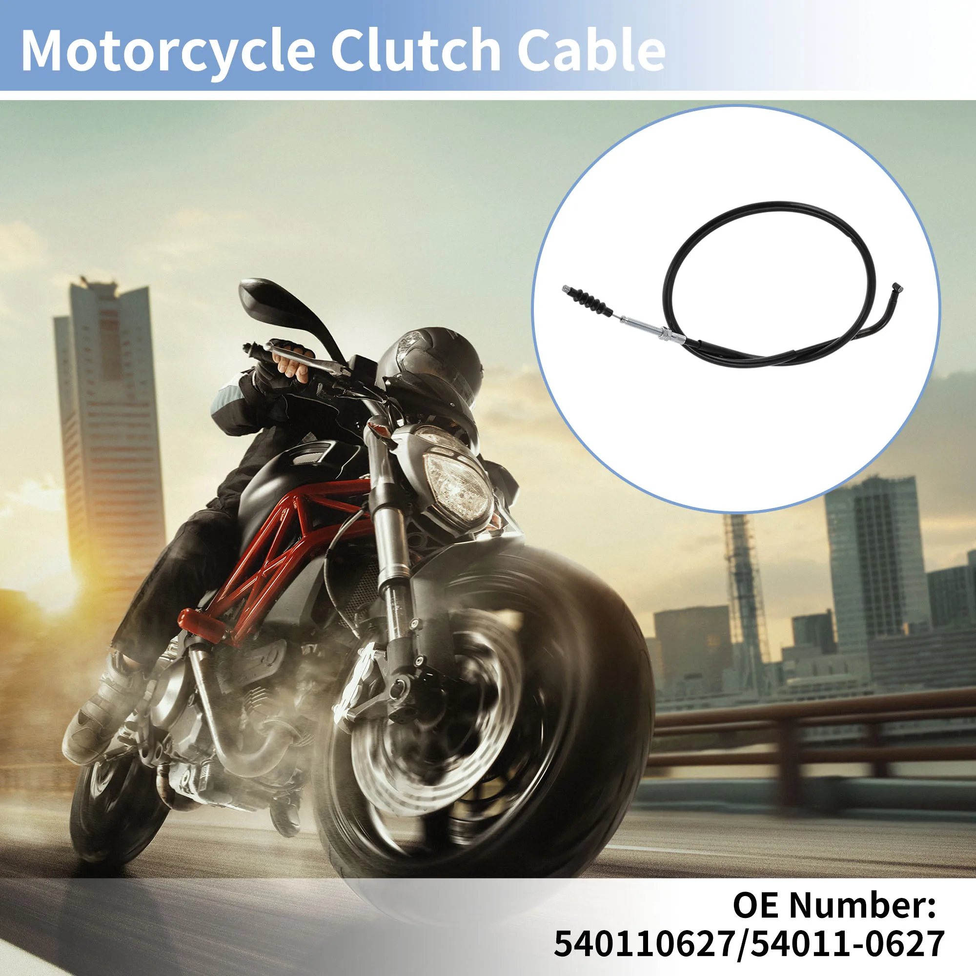 Motoforti Motorcycle Clutch Cable Motorbike Clutch Cable No.540110627 for Kawasaki NINJA 400 EX400E 2018-2022 1 Pc
Motoforti Motorcycle Clutch Cable Motorbike Clutch Cable No.540110627 for Kawasaki NINJA 400 EX400E 2018-2022 1 Pc