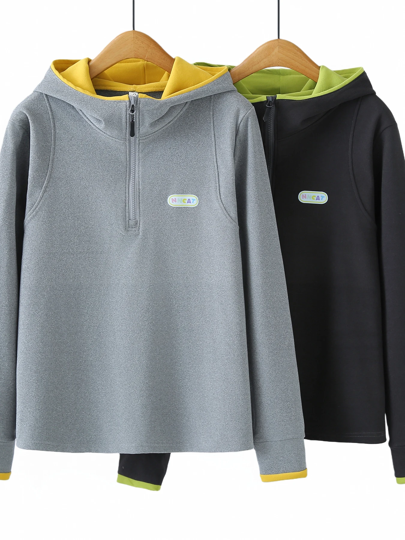 Korean Style Winter Hooded Print Long Sleeve Color Block Base Shirt Half Zipper Large Size Sweatshirt Women's Loose Fit Polye...
Korean Style Winter Hooded Print Long Sleeve Color Block Base Shirt Half Zipper Large Size Sweatshirt Women's Loose Fit Polye...