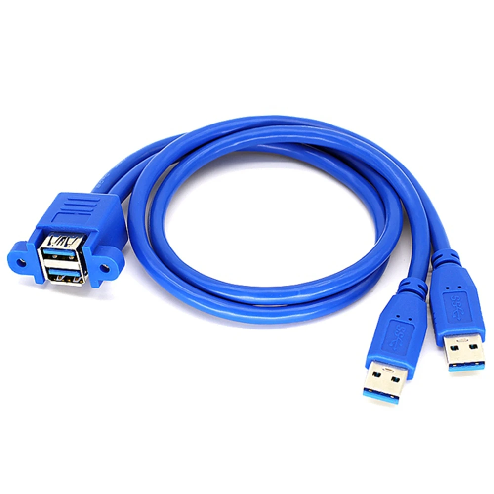 Double layer USB3.0 connected extension cable can be fixed. USB3.0 male to female extension cable with screw holes
Double layer USB3.0 connected extension cable can be fixed. USB3.0 male to female extension cable with screw holes