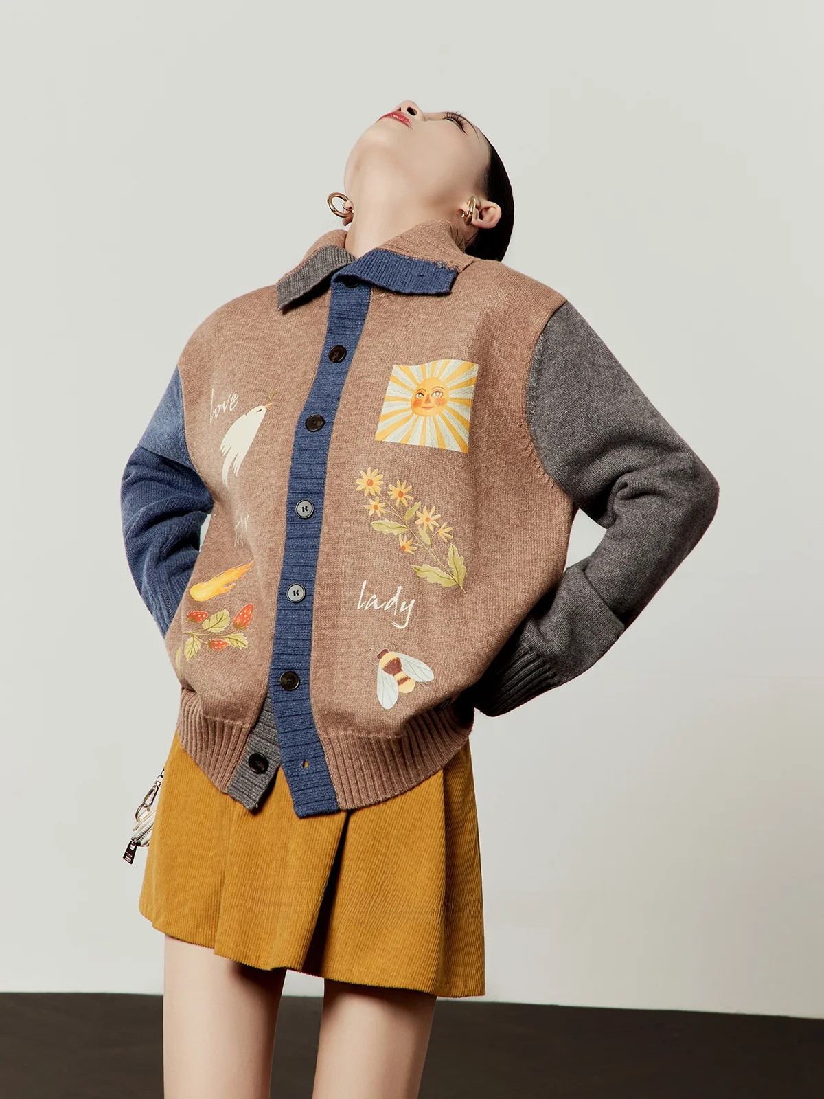 Brown Loose Casual Sle Collared Sweater Women's Spring New Sle Sun's Praise Series Open Cardigan Knitted Softwear
Brown Loose Casual Sle Collared Sweater Women's Spring New Sle Sun's Praise Series Open Cardigan Knitted Softwear