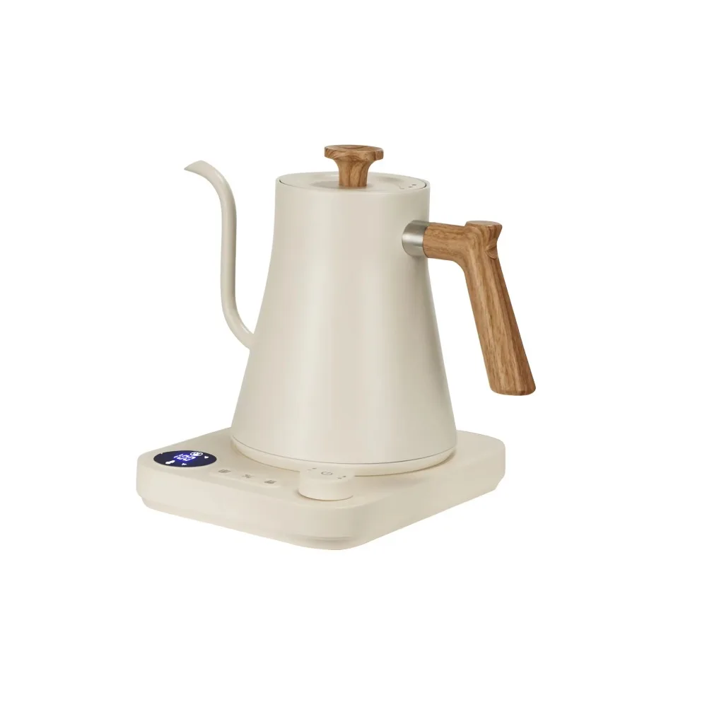 Электрический чайник с механическим контролем температуры и изогнутой насадкой для заваривания кофе и чая, электрический чайник для кофе
Электрический чайник с механическим контролем температуры и изогнутой насадкой для заваривания кофе и чая, электрический чайник для кофе