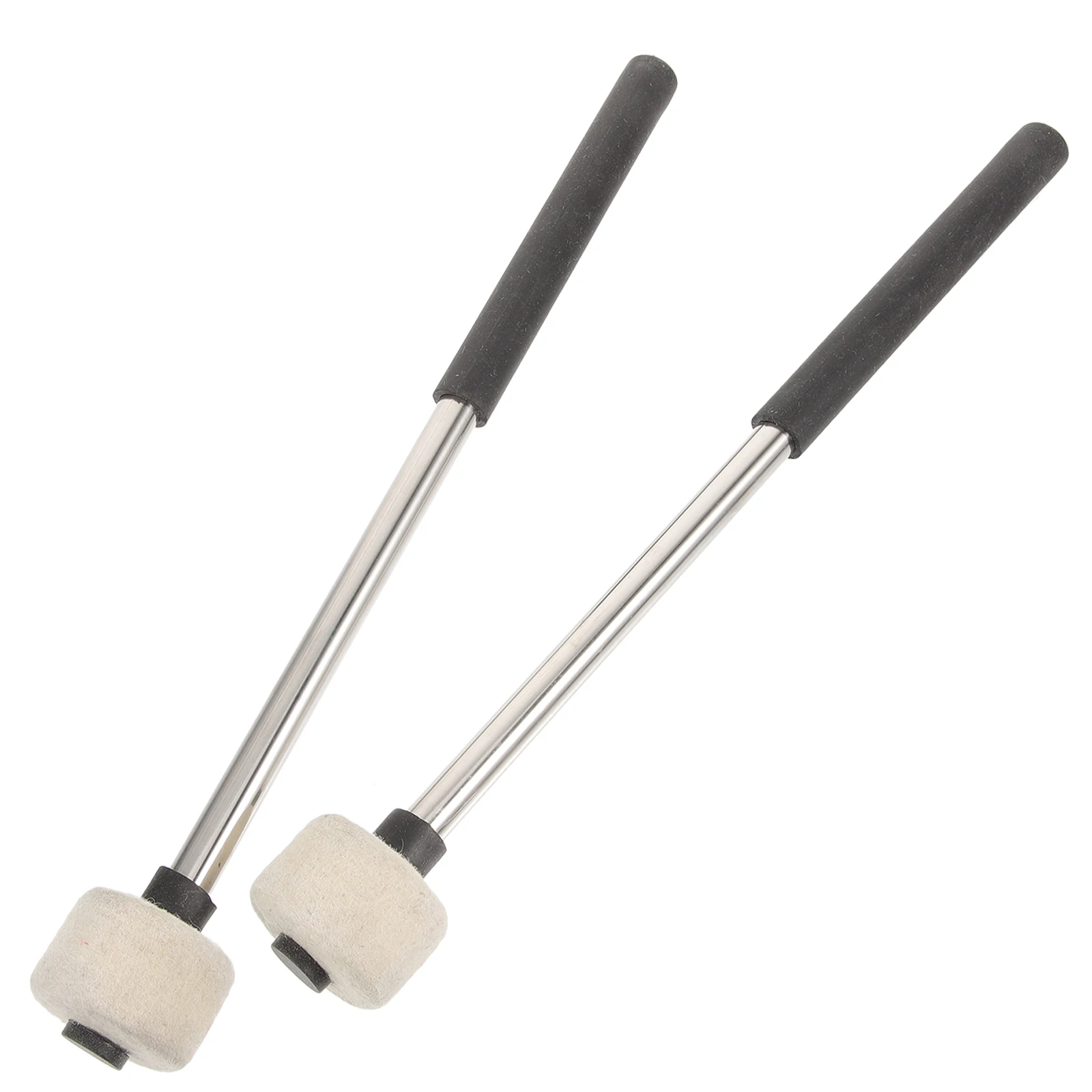 2pcs Stainless Steel Drum Mallets Felt Bass Drumsticks Durable Percussion Sticks for Performance Band Music Instruments
2pcs Stainless Steel Drum Mallets Felt Bass Drumsticks Durable Percussion Sticks for Performance Band Music Instruments