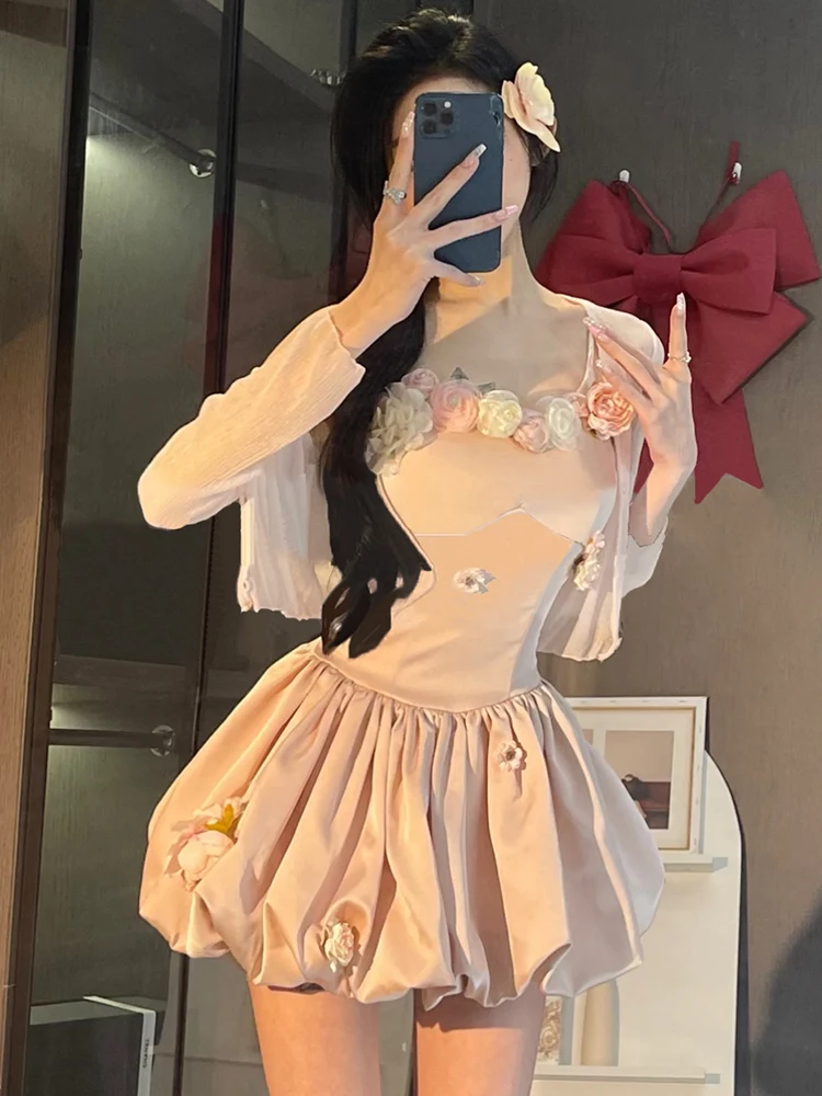 Strive Umei Pure Desire 3D Flower Print Halter Puffy Skirt Women's Spring Summer Sweet Sun Protection Suit Set plus Size
Strive Umei Pure Desire 3D Flower Print Halter Puffy Skirt Women's Spring Summer Sweet Sun Protection Suit Set plus Size