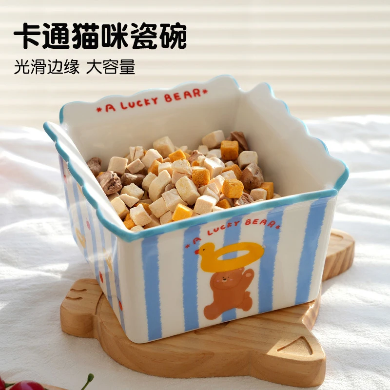 Meow Fairy's New ModelinsSimple and stylish caramel sea salt bear-shaped square popcorn cat bowl for cats and dogs
Meow Fairy's New ModelinsSimple and stylish caramel sea salt bear-shaped square popcorn cat bowl for cats and dogs