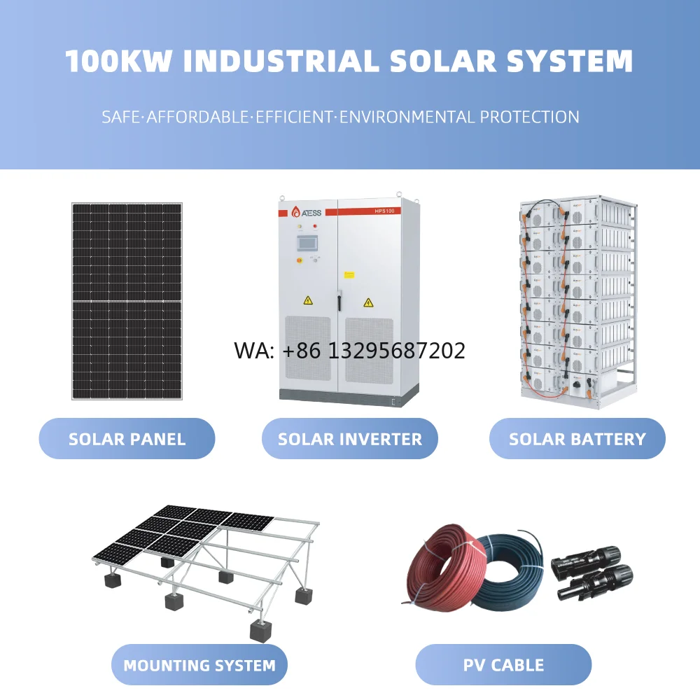 Commercial Use Solar Power Plant 100KW 200KW 300KW 400KW 500KW Hybrid Solar System with Lithium Battery Storage
Commercial Use Solar Power Plant 100KW 200KW 300KW 400KW 500KW Hybrid Solar System with Lithium Battery Storage