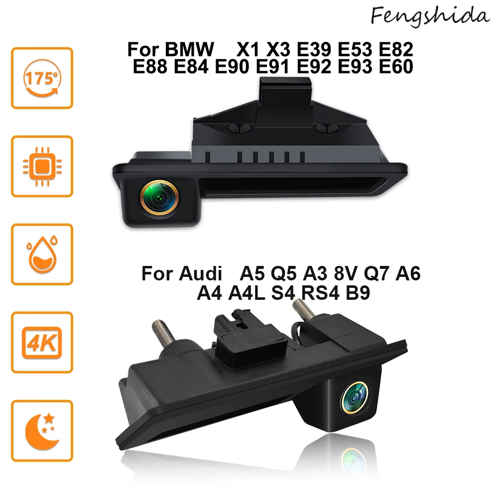 Rear View Camera For Audi A5 Q5 A3 8V Q7 A4 A4L S4 For BMW X1 X3 E39 E53 E82 Backup Reverse AHD 2K Fisheye Lens Camera AHD 1080P
Rear View Camera For Audi A5 Q5 A3 8V Q7 A4 A4L S4 For BMW X1 X3 E39 E53 E82 Backup Reverse AHD 2K Fisheye Lens Camera AHD 1080P