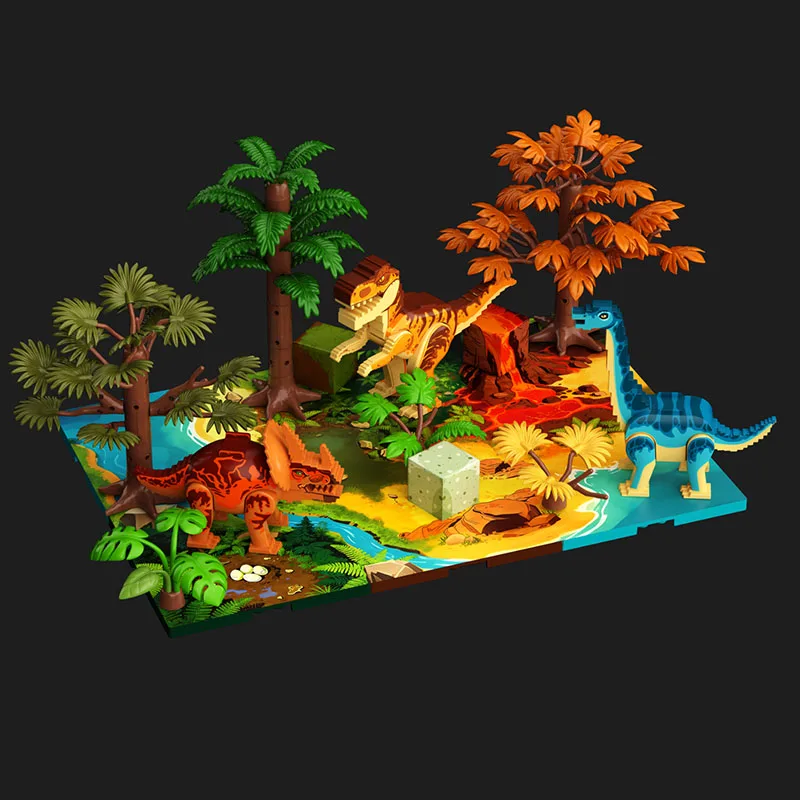 Magnetic Dinosaur Scene Building Blocks With Baseplate Realistic Prehistoric Animal Model DIY Assemble Display Toy
Magnetic Dinosaur Scene Building Blocks With Baseplate Realistic Prehistoric Animal Model DIY Assemble Display Toy