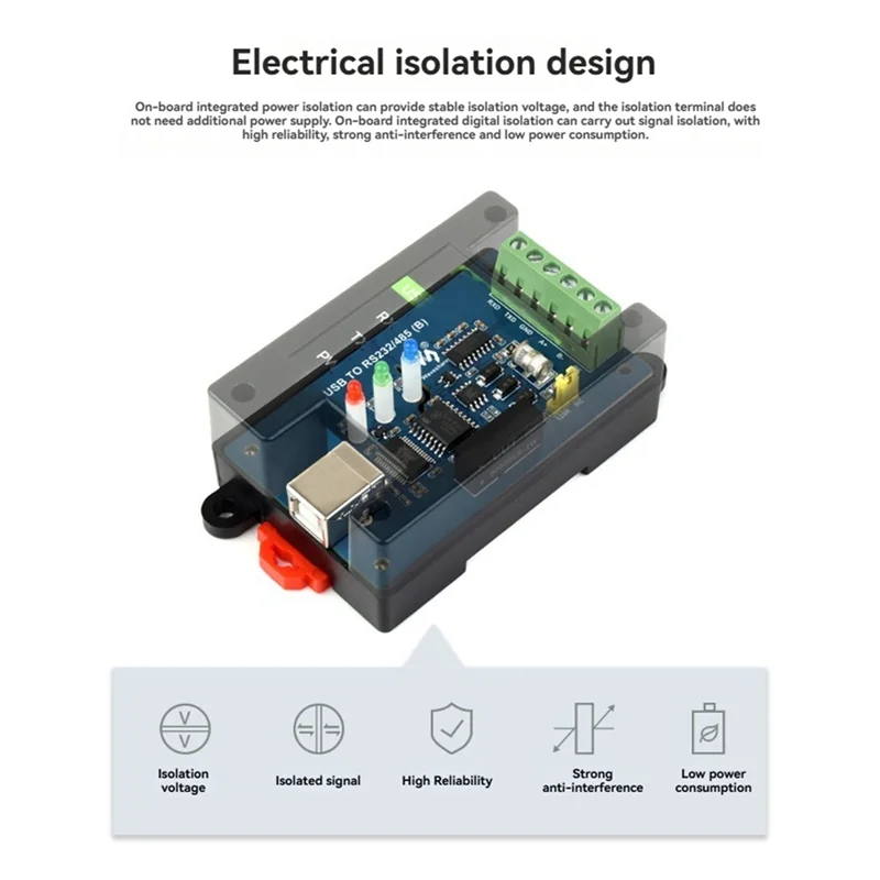 Промышленный изолированный преобразователь ABMF-USB в RS232/485 (B) FT232RNL USB-конвертер рельсового типа с множественной защитой
Промышленный изолированный преобразователь ABMF-USB в RS232/485 (B) FT232RNL USB-конвертер рельсового типа с множественной защитой