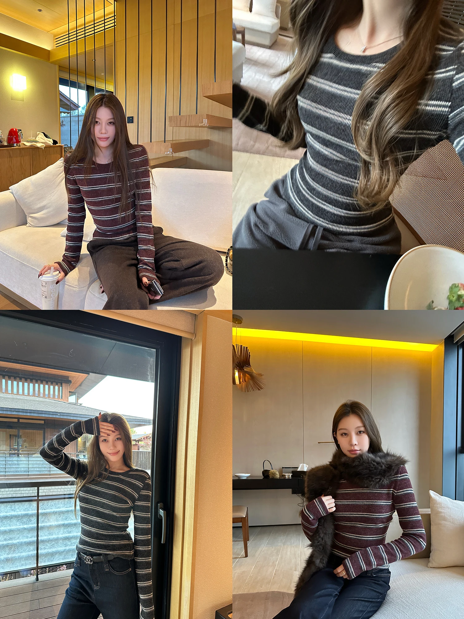 Женская облегающая трикотажная футболка в полоску, двухцветная, повседневная, из смесового полиэстера, с длинным рукавом и круглым вырезом
Женская облегающая трикотажная футболка в полоску, двухцветная, повседневная, из смесового полиэстера, с длинным рукавом и круглым вырезом