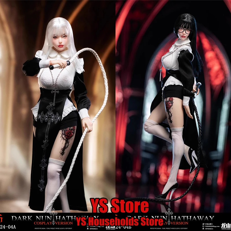 LS2024-04 1/6 Dark Nun Hathaway Girl Action Figure Black/White Straight Hair Design 12" Full Set Delicate Figurine Model Gifts
LS2024-04 1/6 Dark Nun Hathaway Girl Action Figure Black/White Straight Hair Design 12" Full Set Delicate Figurine Model Gifts
