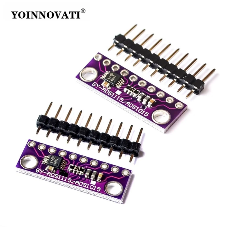 ADS1115 ADS1015 Ultra-Small 16-Bit Precision Analog-to-Digital Converter ADC Development Board Module
ADS1115 ADS1015 Ultra-Small 16-Bit Precision Analog-to-Digital Converter ADC Development Board Module